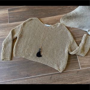 Zara gold sweater